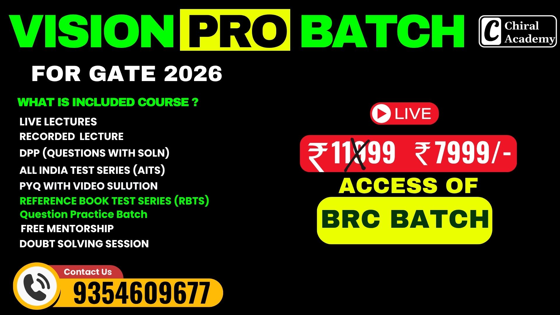 VISION PRO BATCH – For GATE 2026