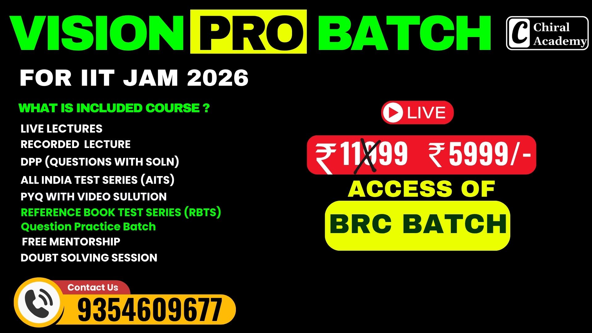 VISION PRO BATCH – For IIT JAM 2026