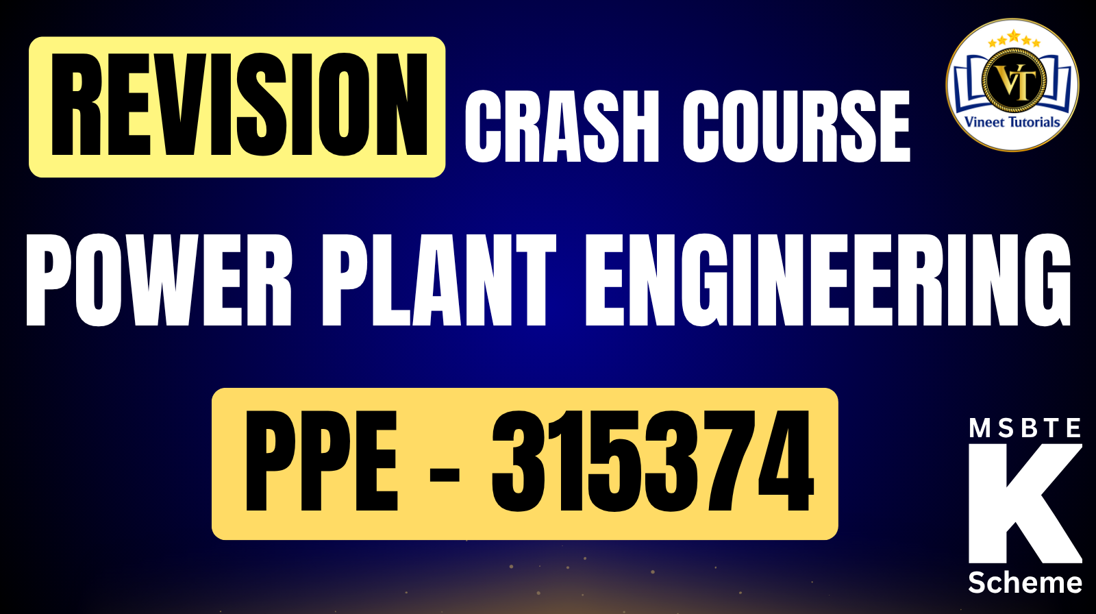 Crash Course - Power Plant Engineering (PPE - 315374)