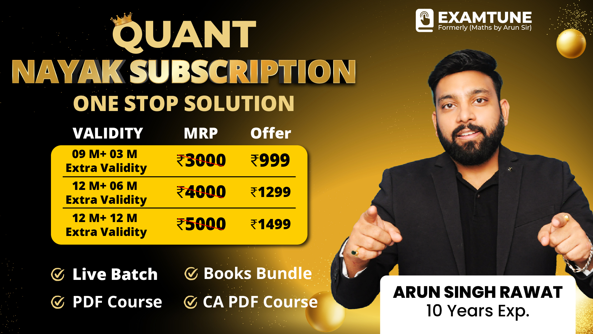 Quant Nayak Subscriptions For All Banking & Insurance Exam