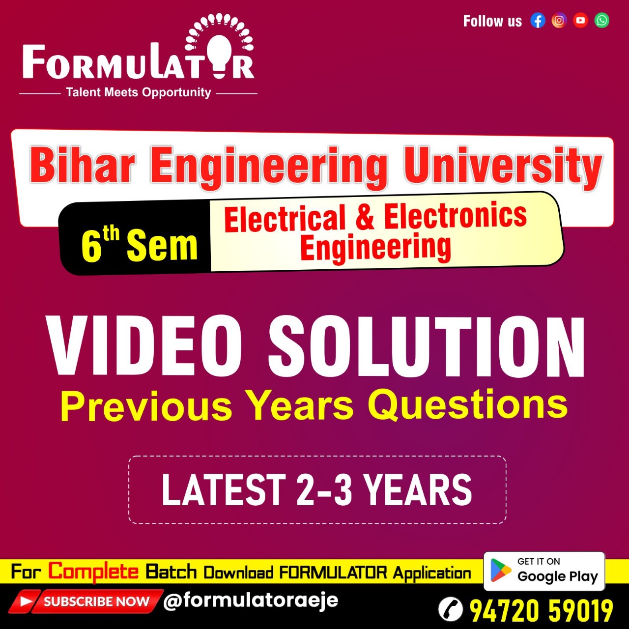 PYQ's 6th Sem. (EEE)