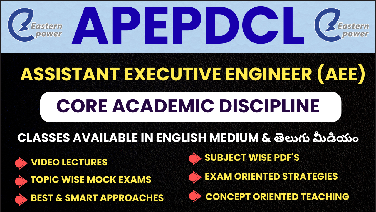 APEPDCL AEE (CORE ACADEMIC DISCIPLINE)
