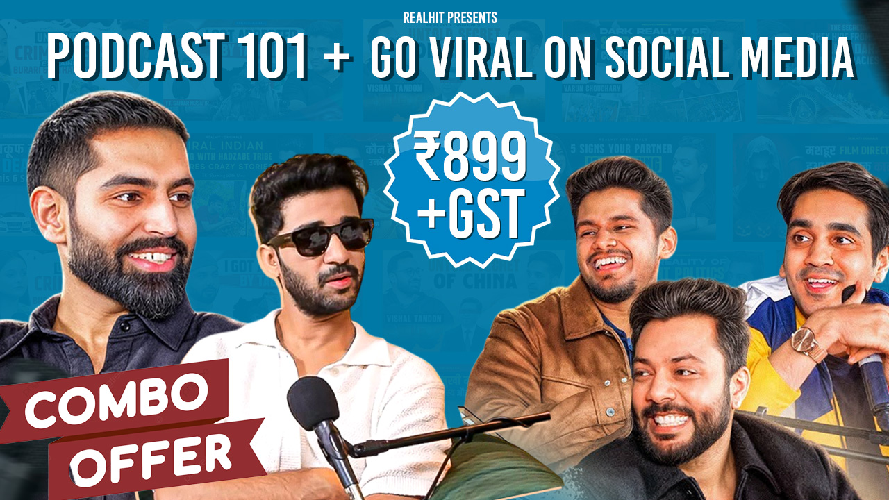 Go Viral on Social Media + Podcast 101 by RealHit Combo