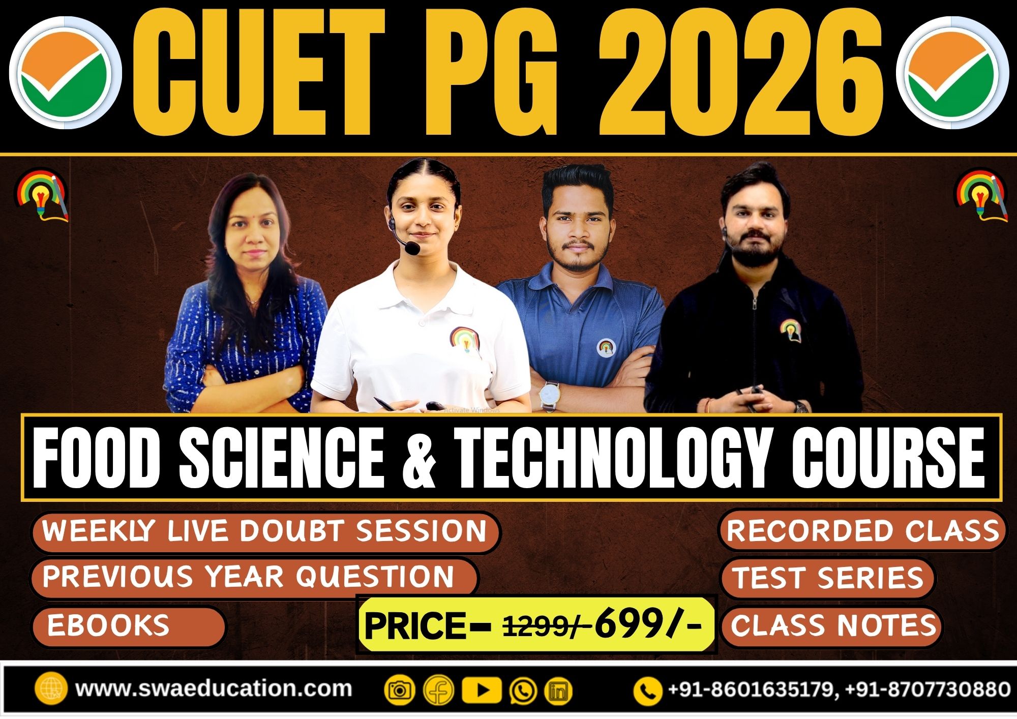 CUET PG FOOD TECHNOLOGY COURSE 2026