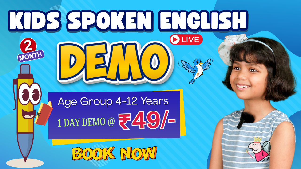 Demo Class of Kids' Spoken English ~ (Zoom)  