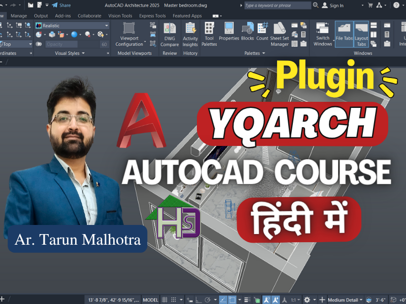 YQARCH Plugin For Autocad Full Course.