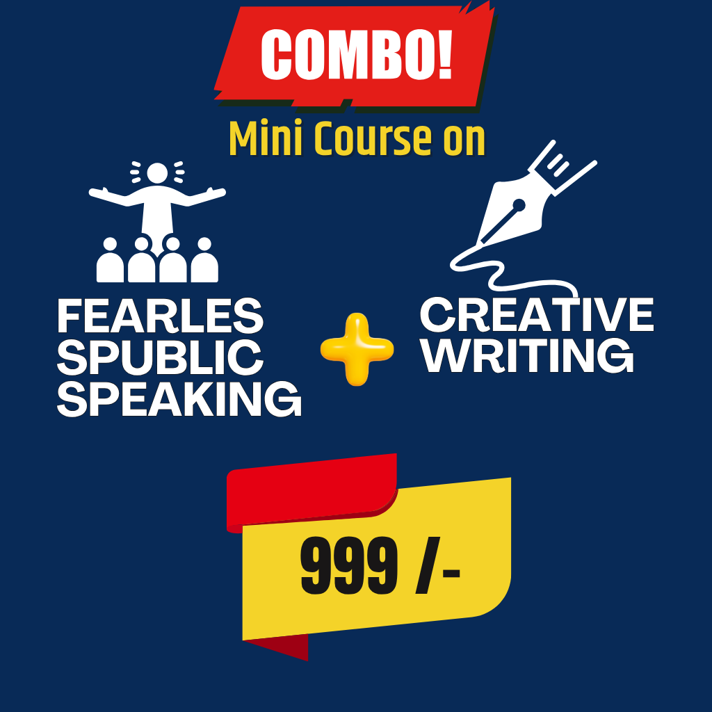 COMBO Offer (Fearless Public Speaking Mini Course + Creative Writing Mini Course ) 