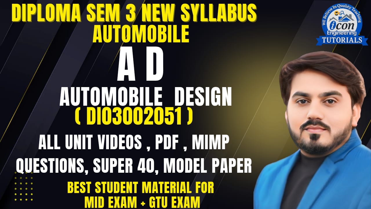 AUTOMOBILE DESIGN SEM 3 
