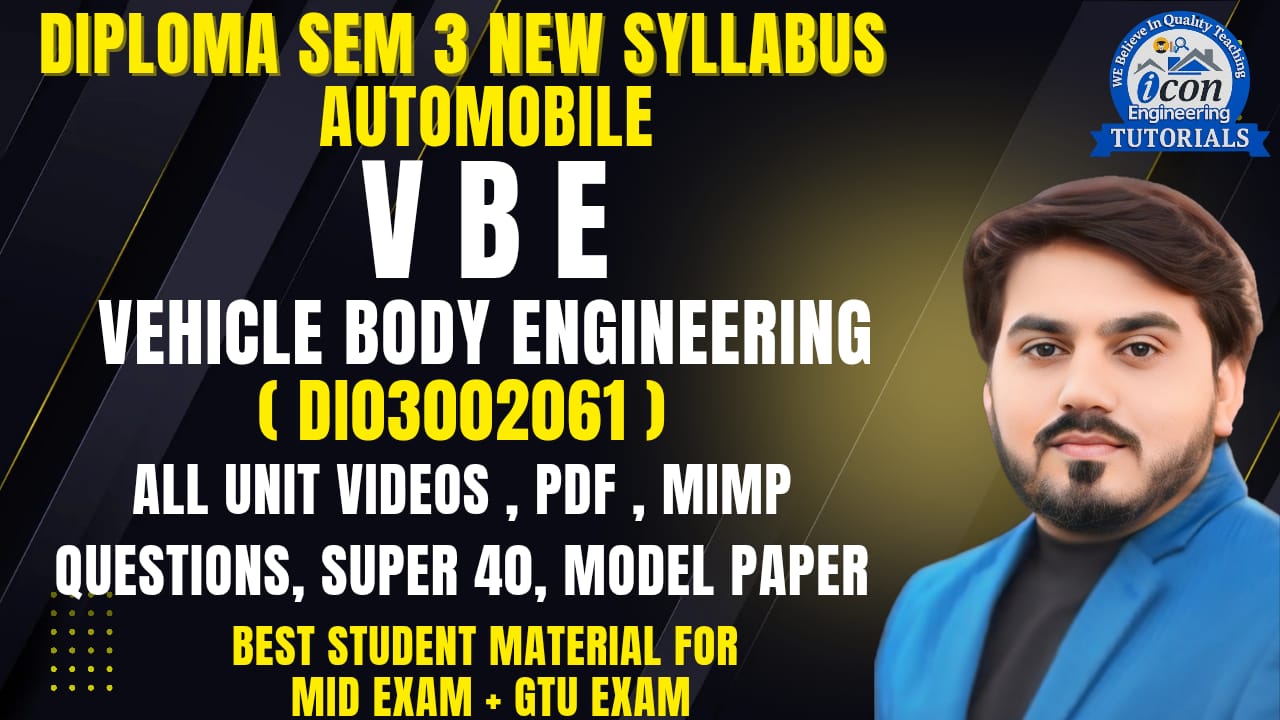 VEHICLE BODY ENGINEERING SEM 3 