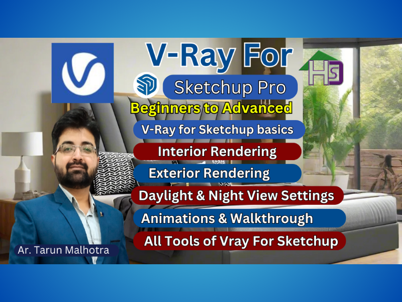V-Ray For Sketchup Basics to Advanced Course.