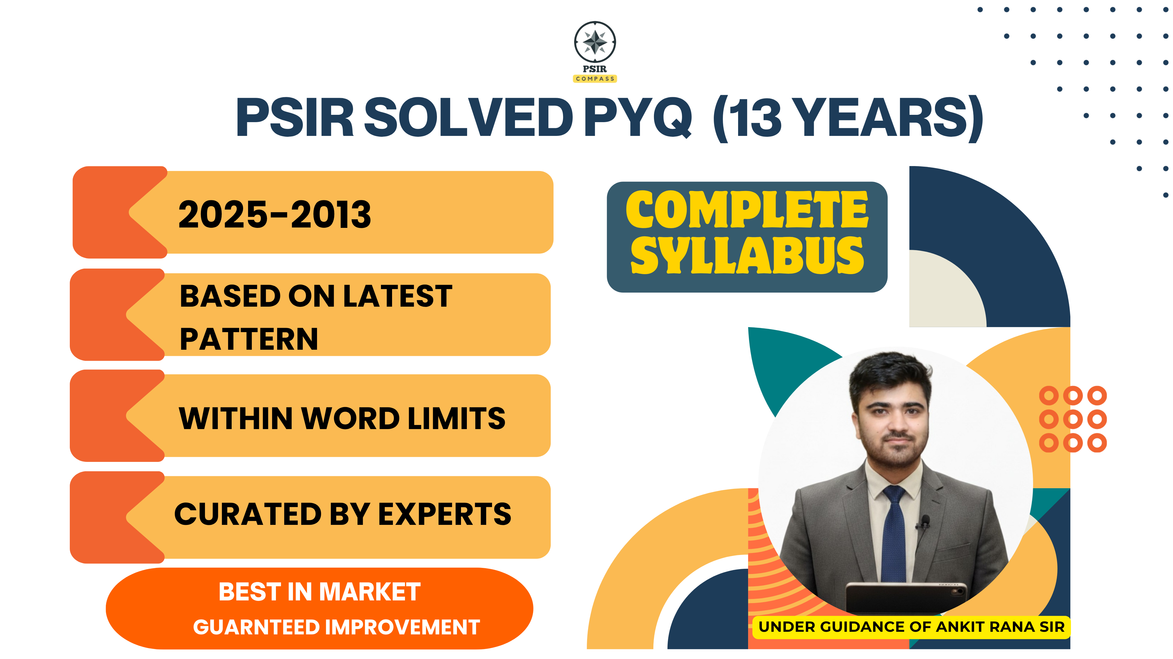  PSIR Solved PYQs 13 Years (Paper 1 and 2 Combo)
