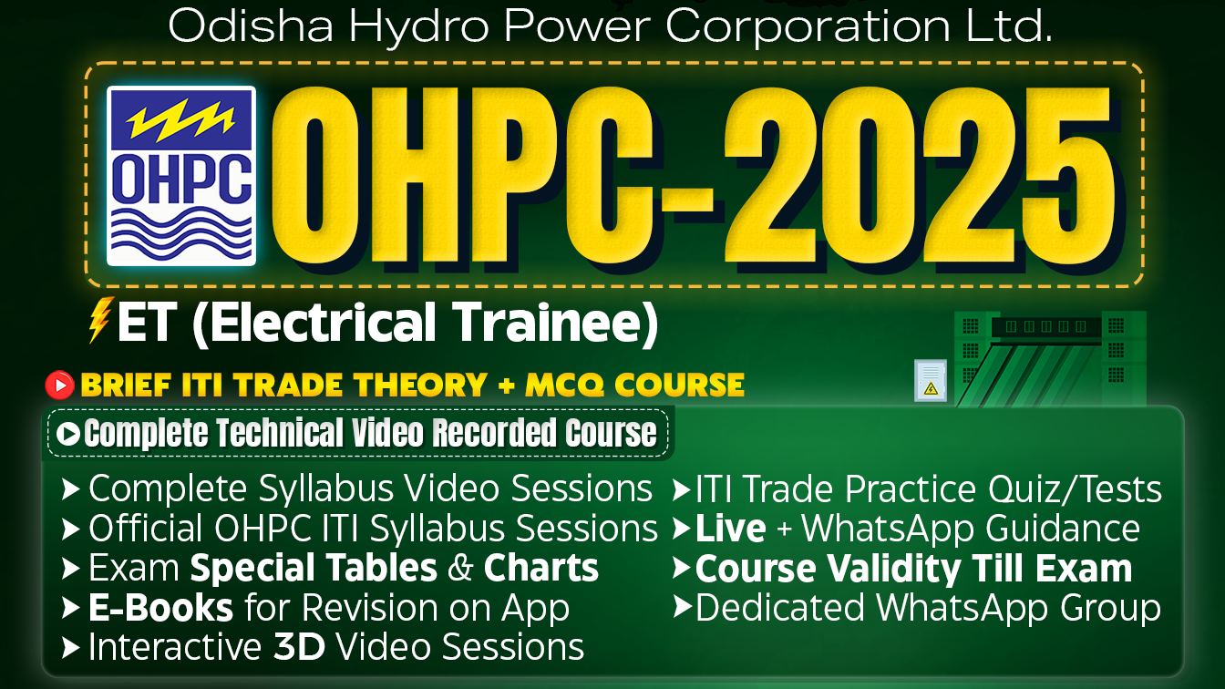 OHPC ITI ET (Electrical Trainee) Complete Theory+MCQ Course