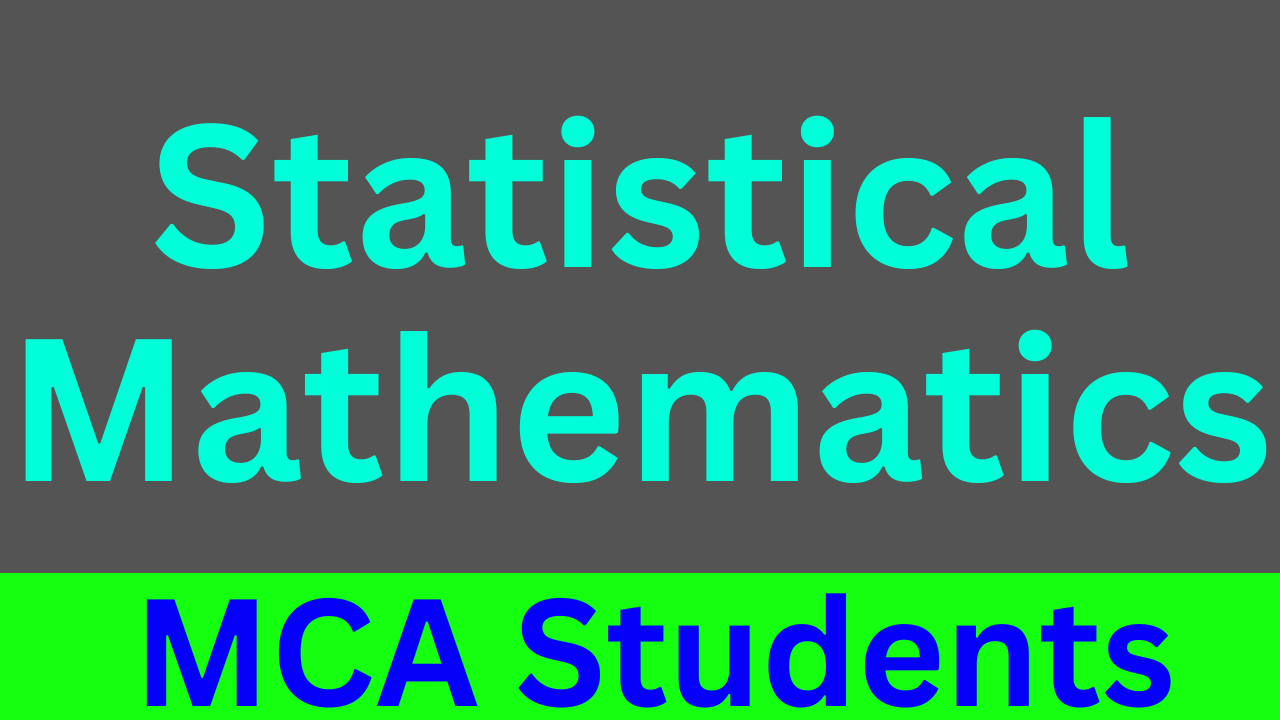 Statistical Mathematics