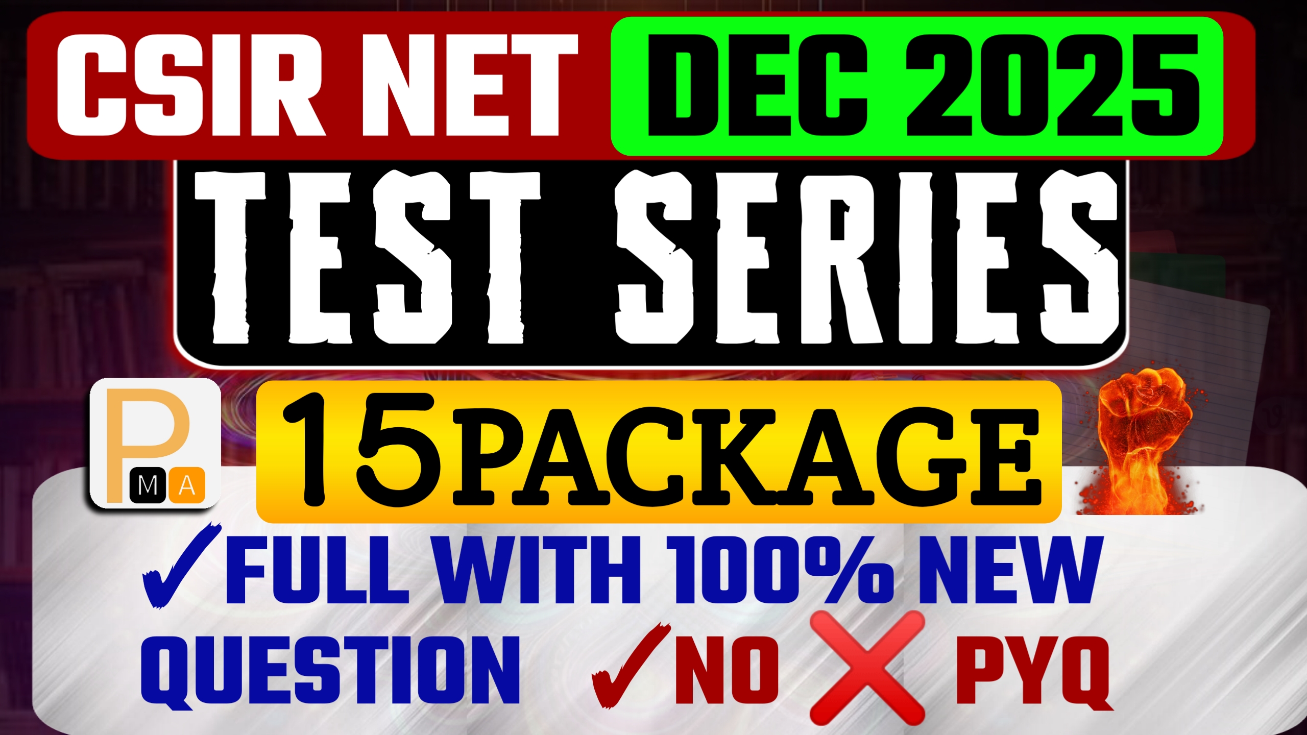CSIR NET Dec 2025 Test Series (15 Package)