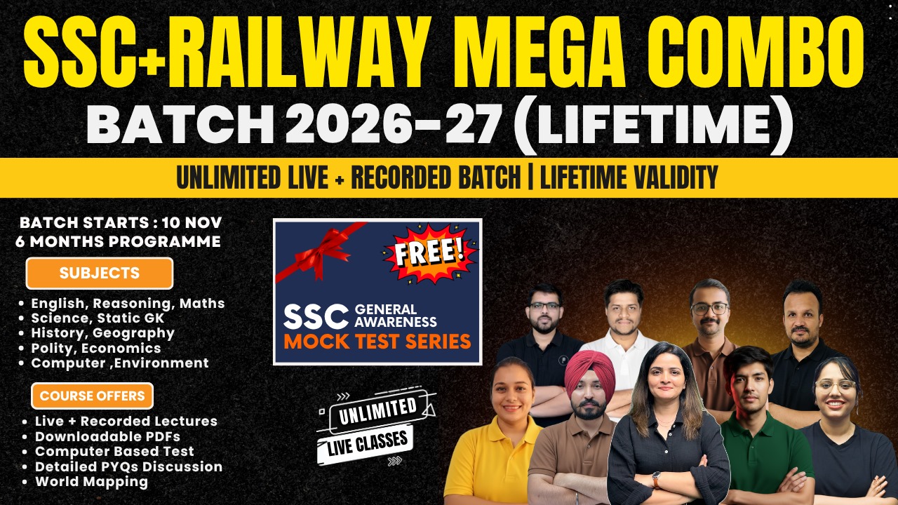 SSC + Railway Mega Combo Batch 2026-27 (LIFETIME)