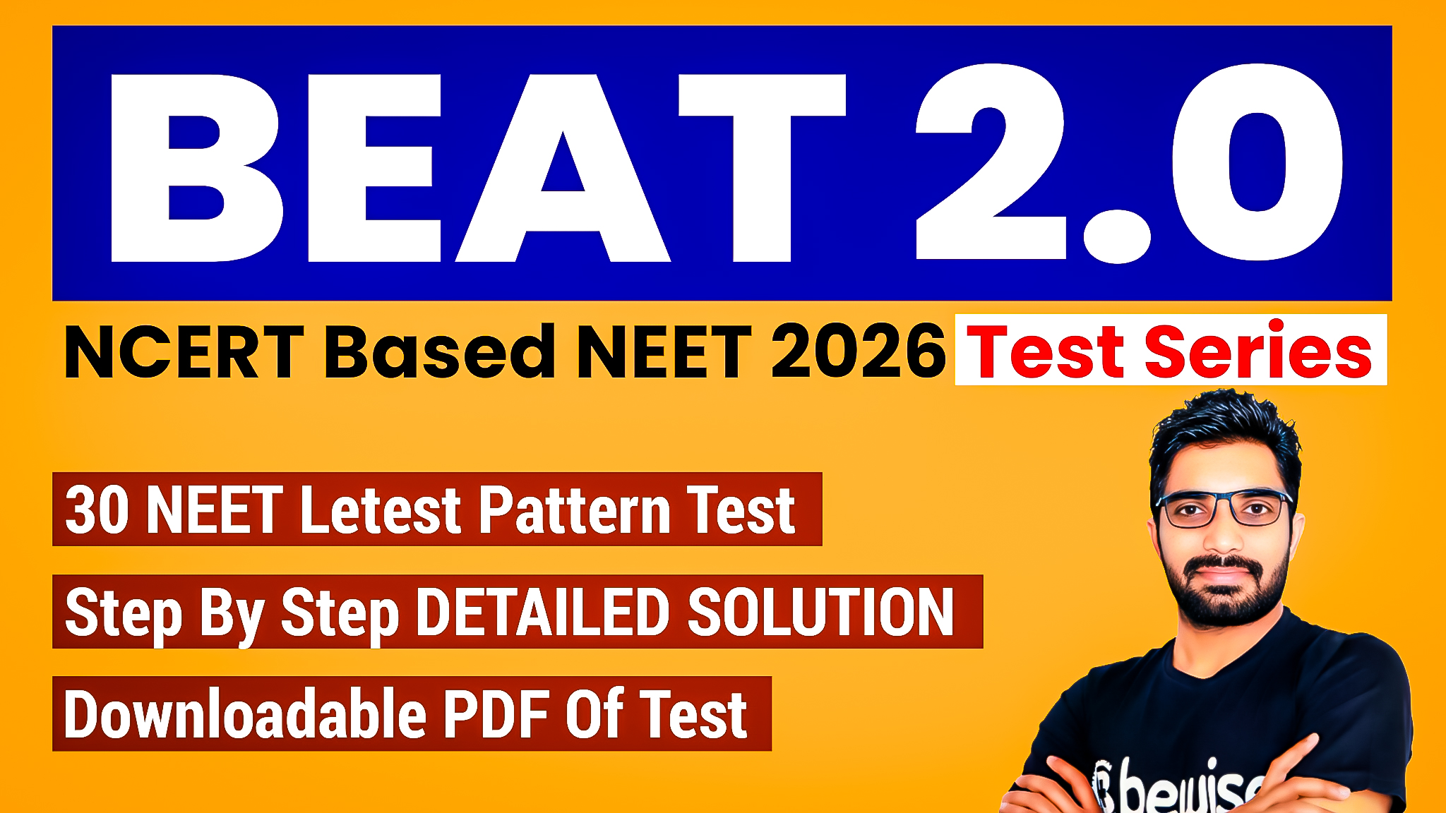 BEAT 2.O - NCERT based Online Test Series for NEET 2026 | 30 NEET Pattern Mock Tests with Explanation