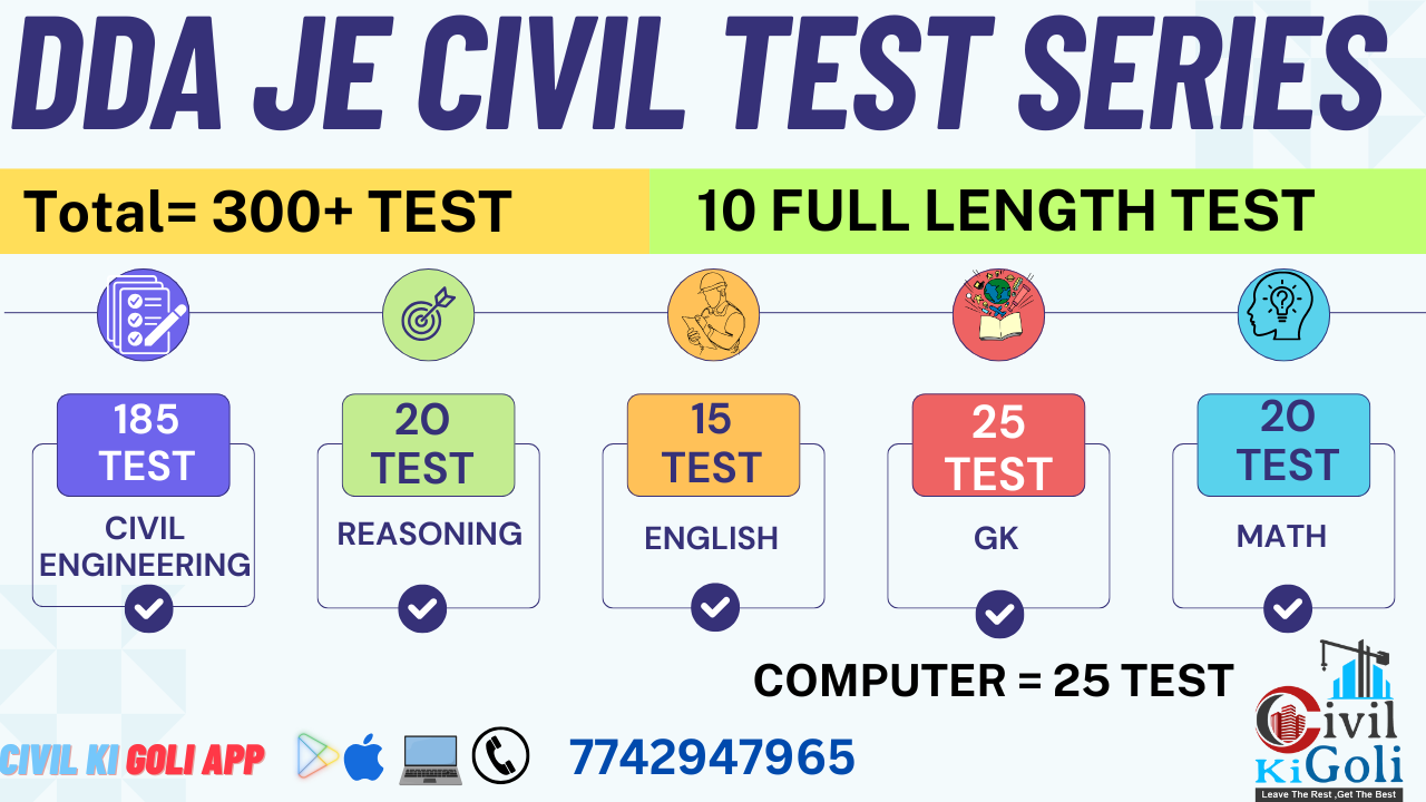 DDA JE CIVIL ONLINE TEST SERIES