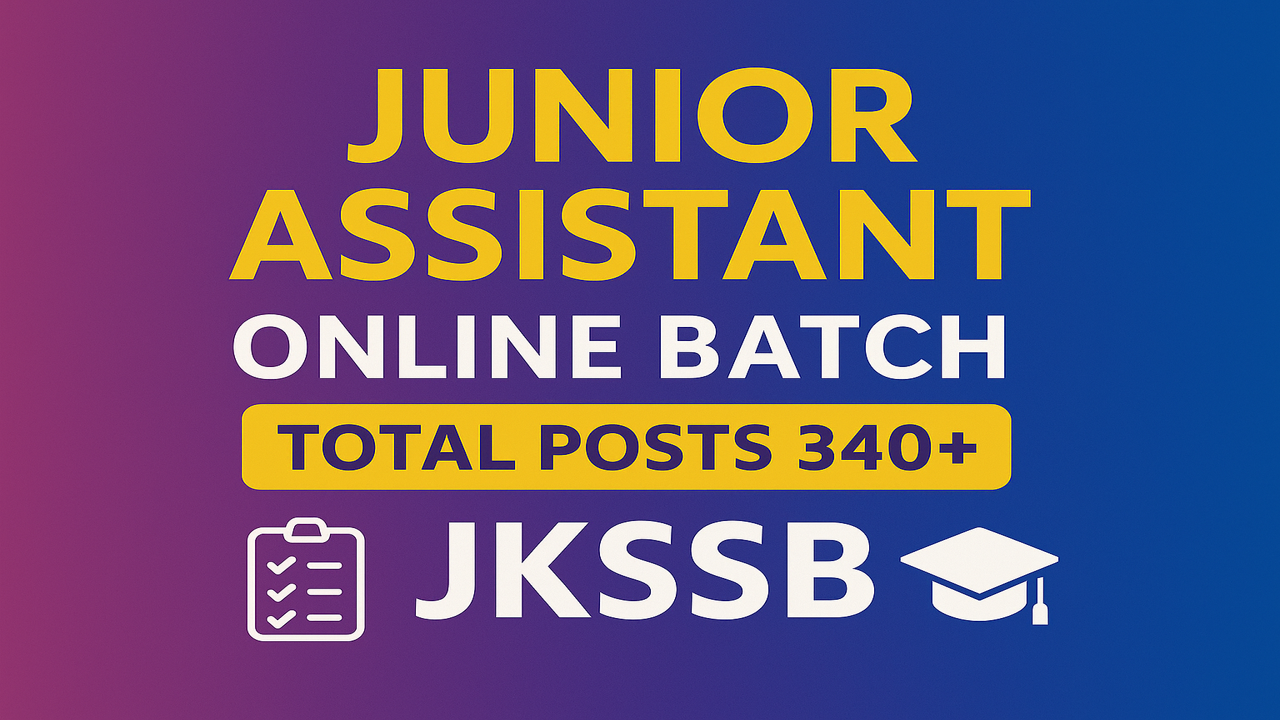 Junior Asistant (Jkssb)