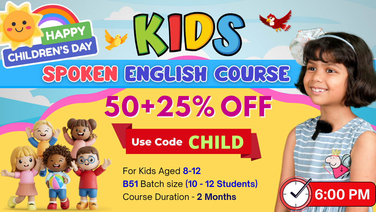 Kids English Pro ~ (B51 = 8-12)  6:00 PM