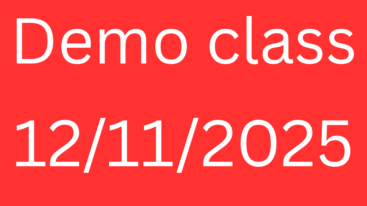 DEMO CLASS 12/11/2025
