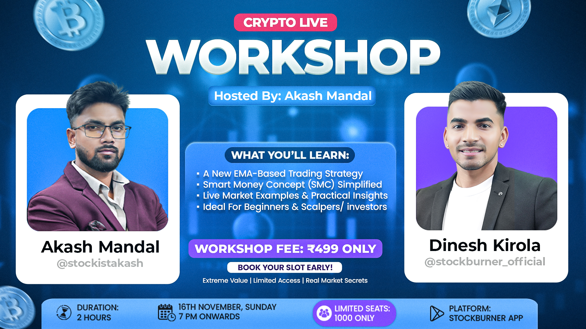 Crypto Live Workshop By Akash