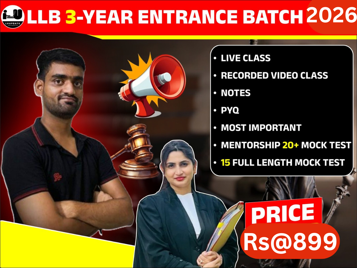LLB 3 Year Entrance exam 2026