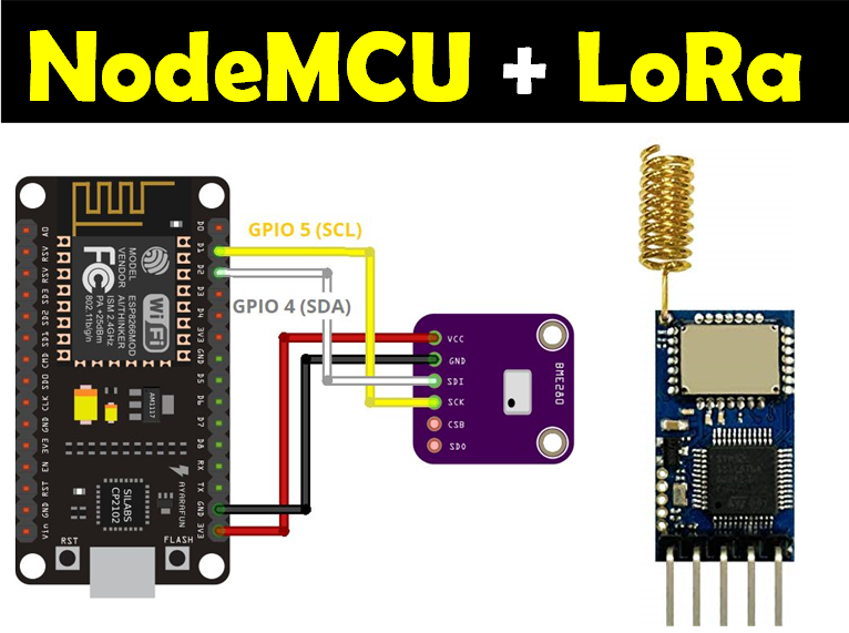 NodeMCU + LoRa (Automation) नोड माइक्रोकंट्रोलर