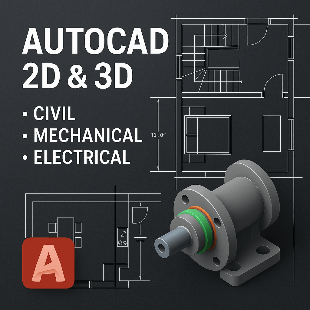 AutoCAD 2D & 3D Full Course ( ऑटोकैड )