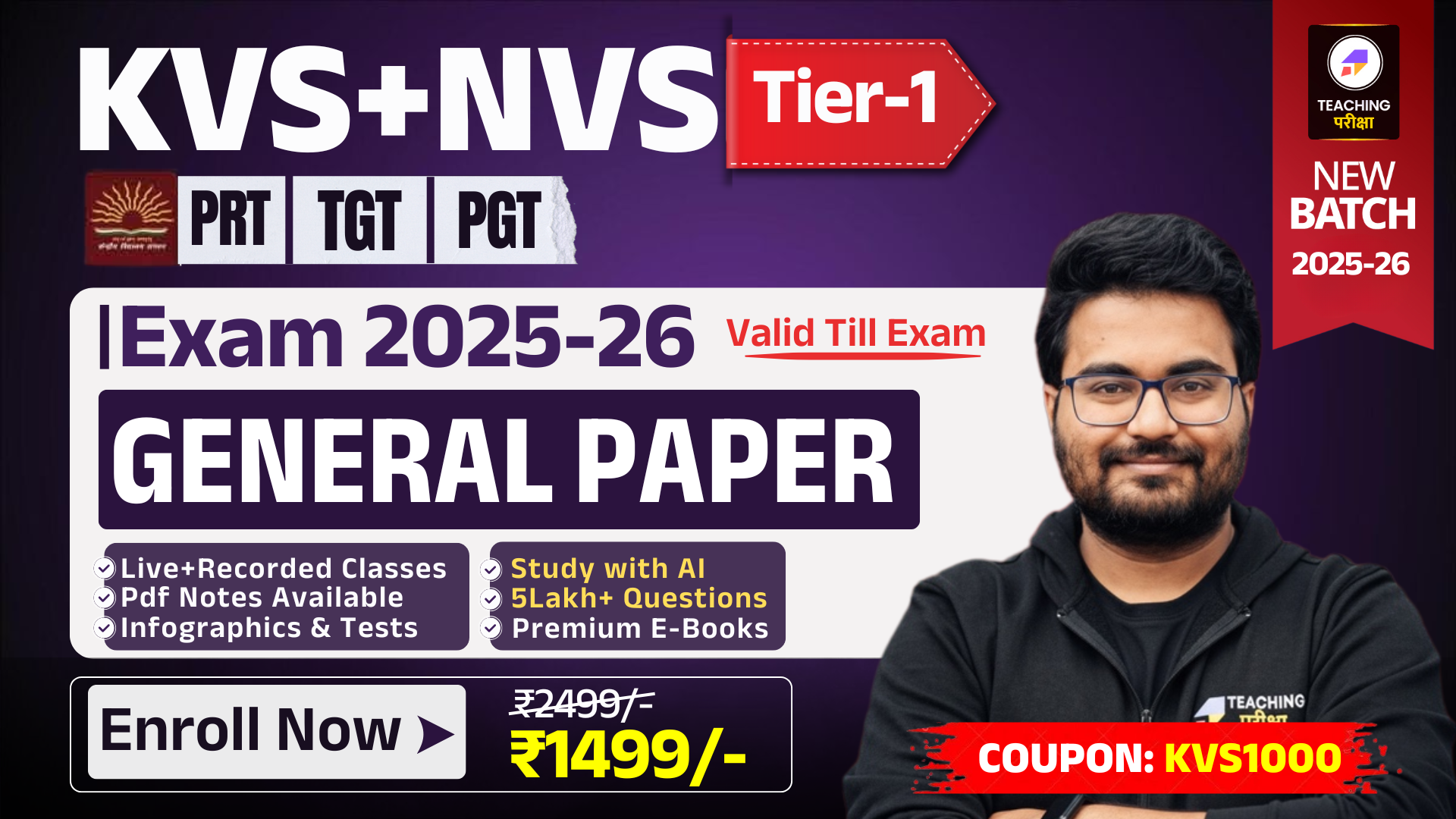 KVS NVS (TIER 1) - GENERAL PAPER (2025 New Batch) 695669