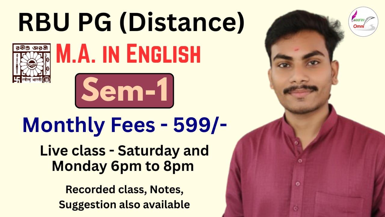 RBU PG 1ST SEM ENGLISH M.A. 