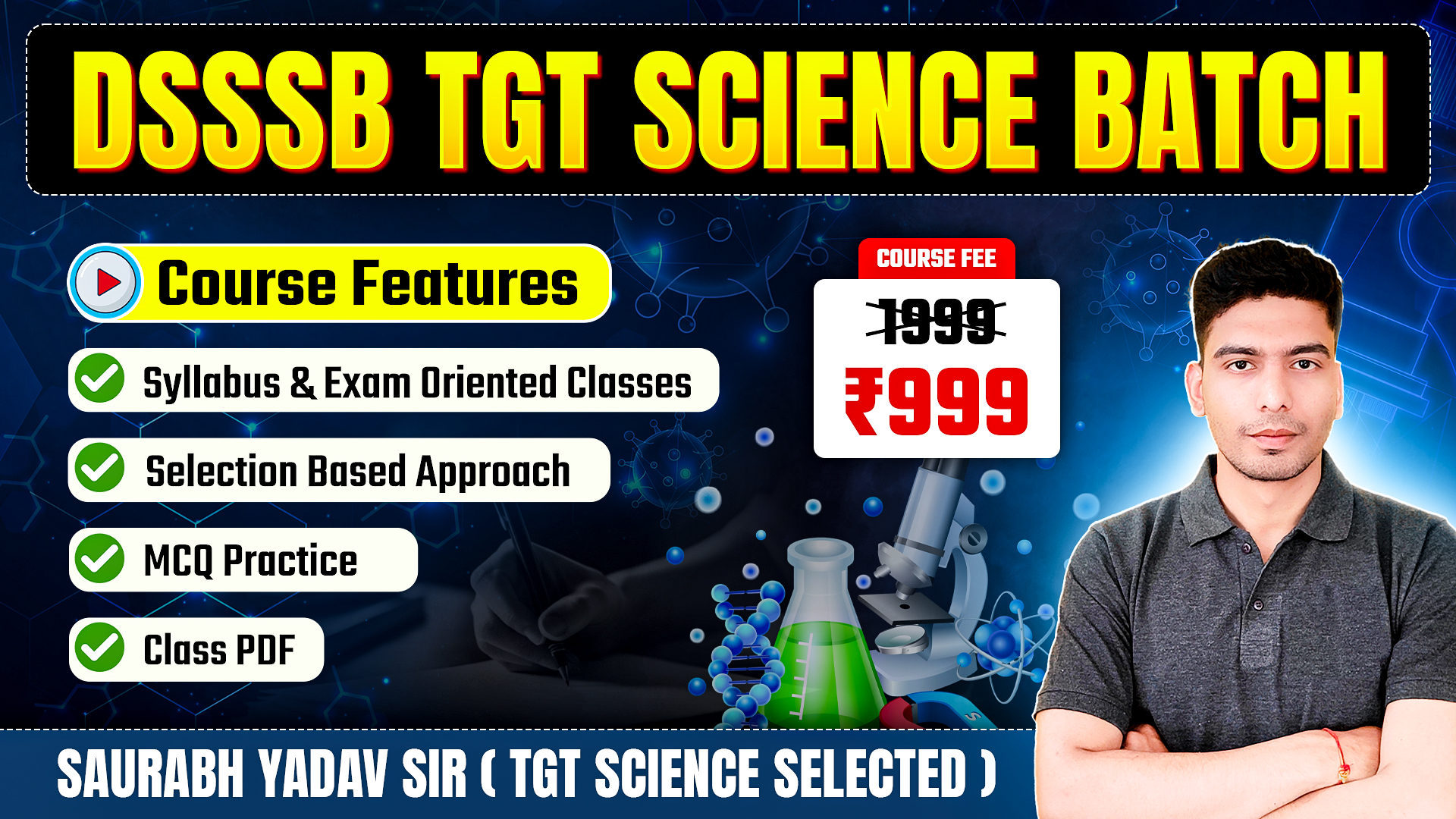 DSSSB TGT SCIENCE Premium BATCH