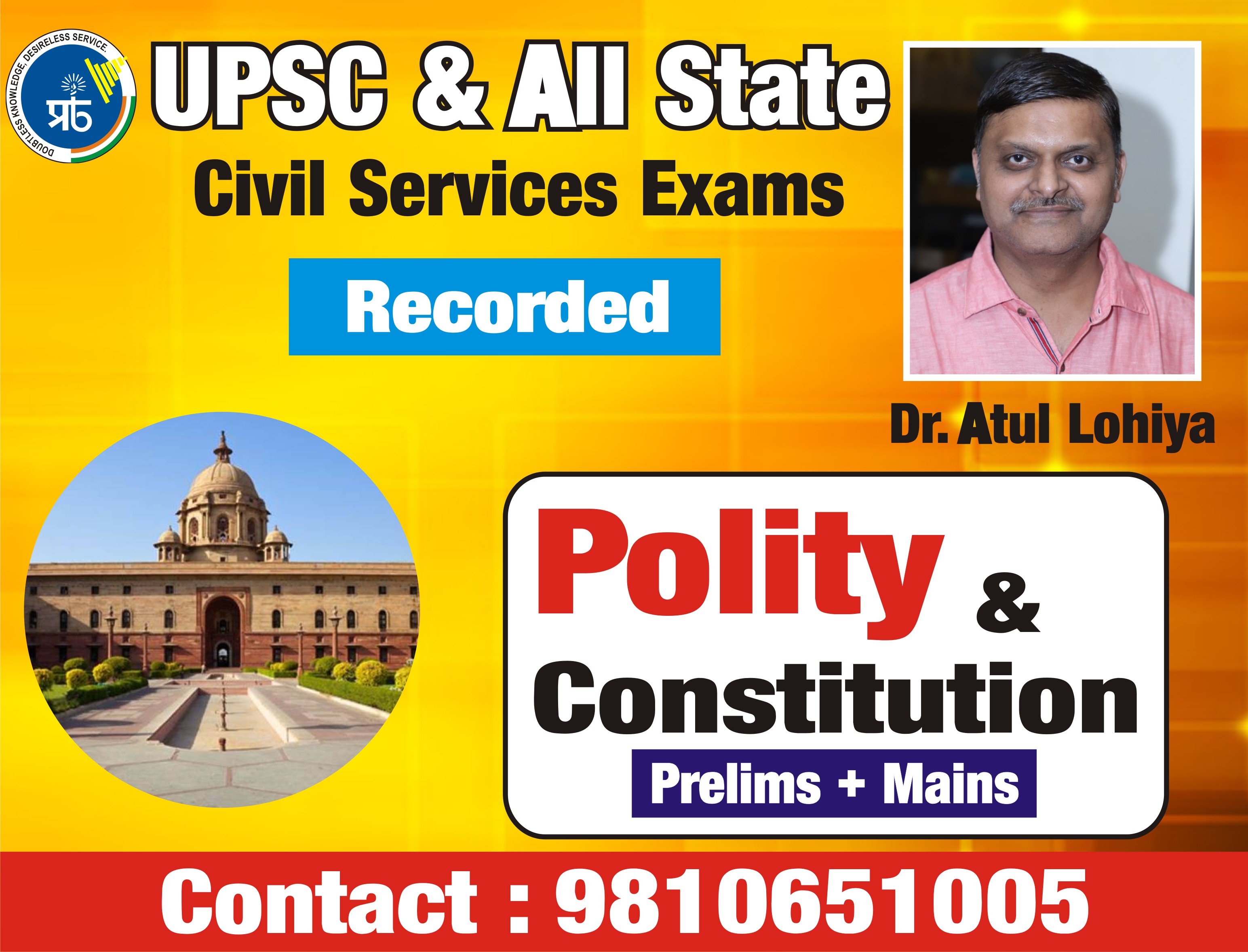 Polity & Constitution 2024-25 (Only Recorded Class)