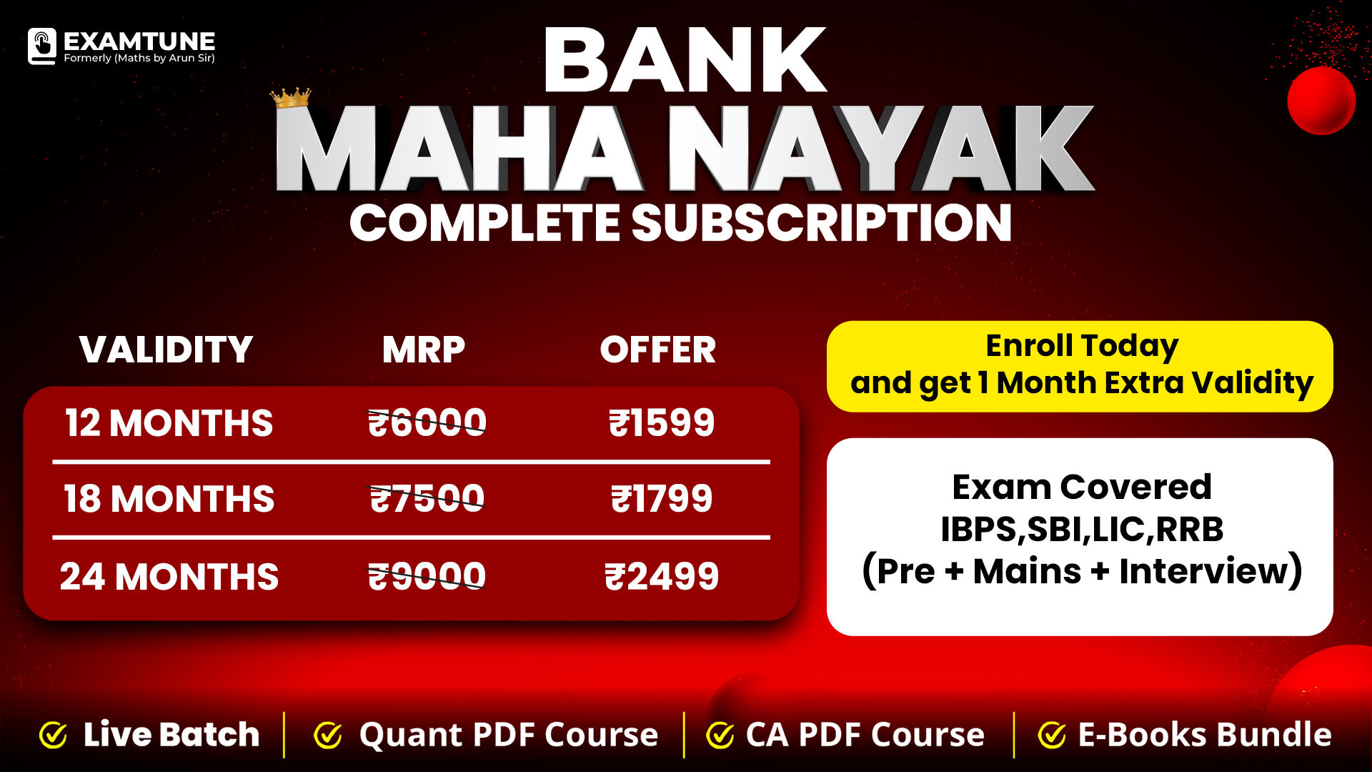 Bank Maha Nayak | Complete Subscription for IBPS, RRB & SBI Exams