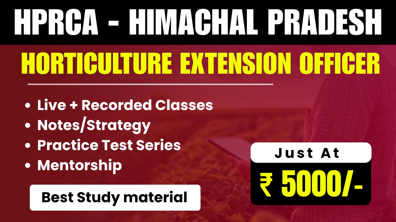 HPRCA Horticulture Extension Officer (HEO) Exam - 2025