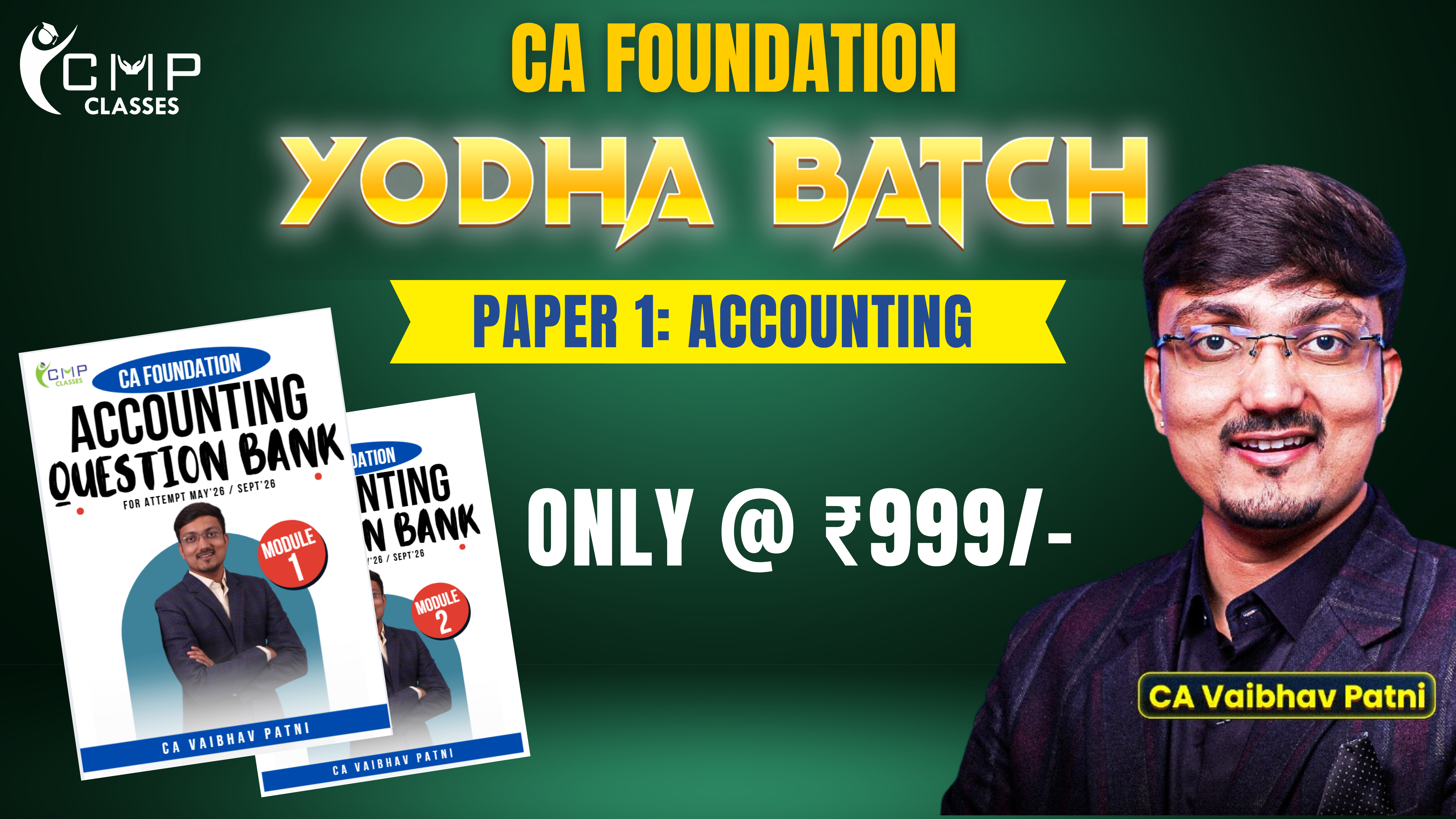 CA Foundation Yodha Batch Accounts 