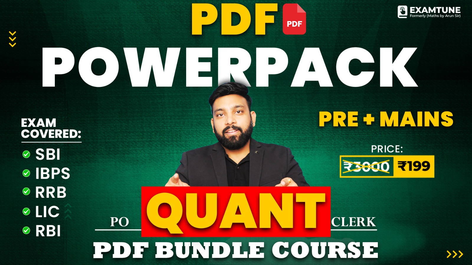 Quant Powerpack PDF Bundle Course (Prelims + Mains)