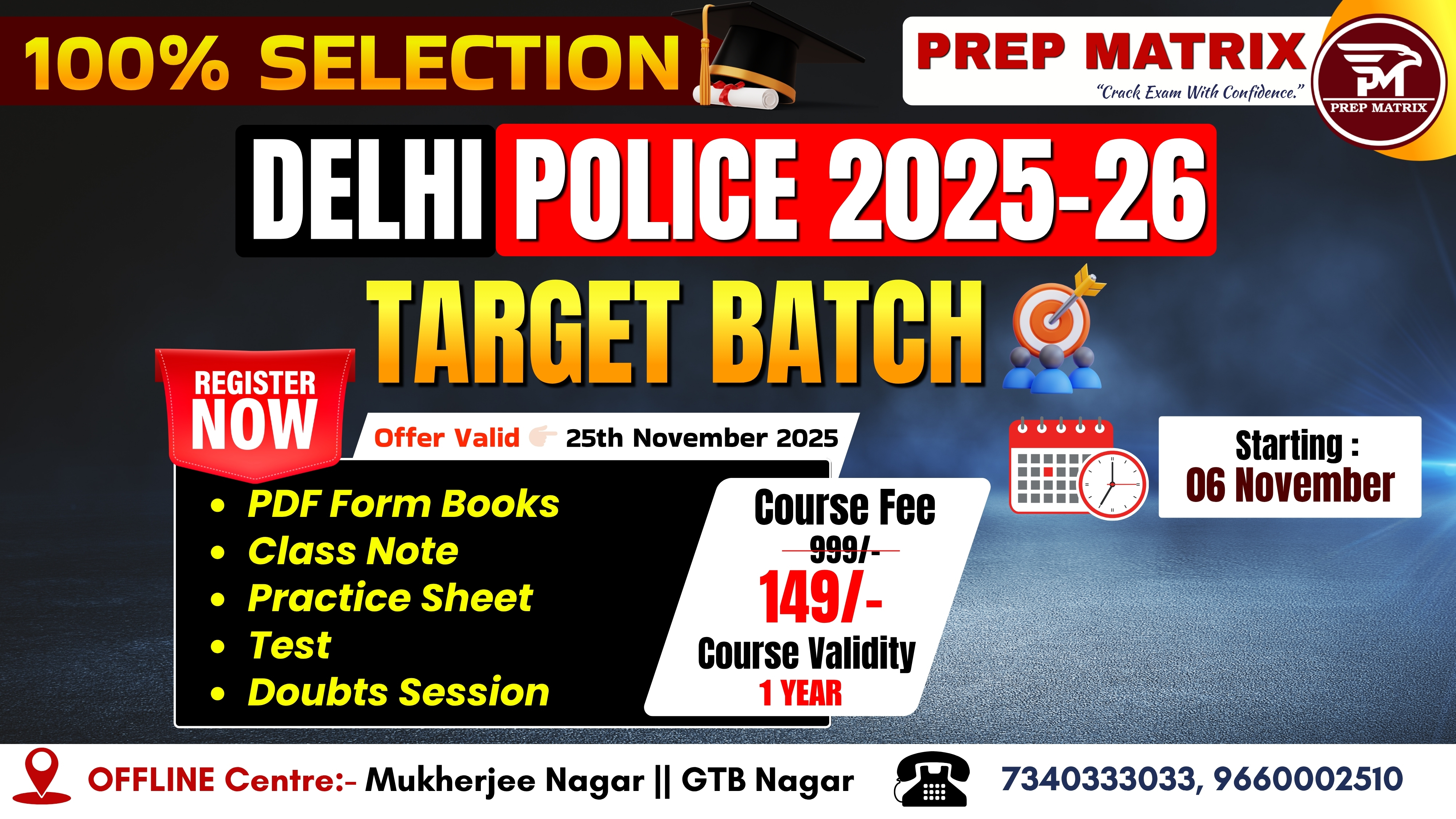Delhi Police Target Batch (100% Selection) Online