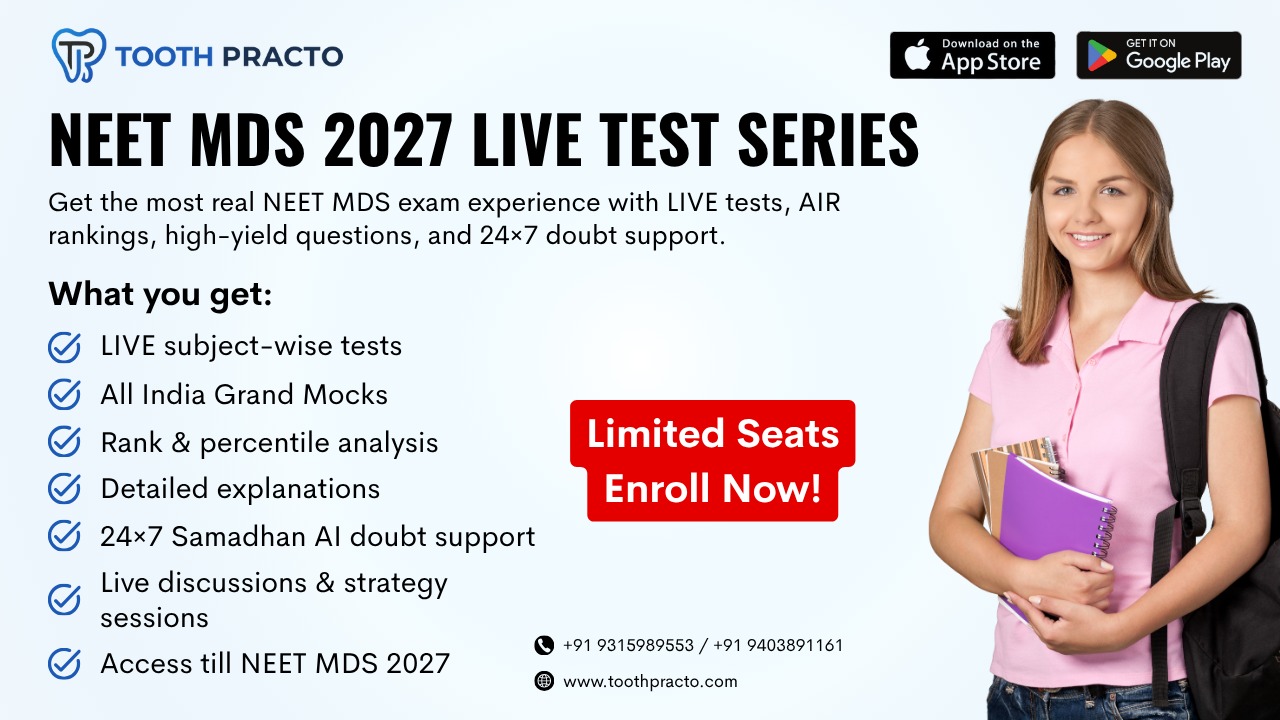 NEET MDS 2027 Live Test Series 
