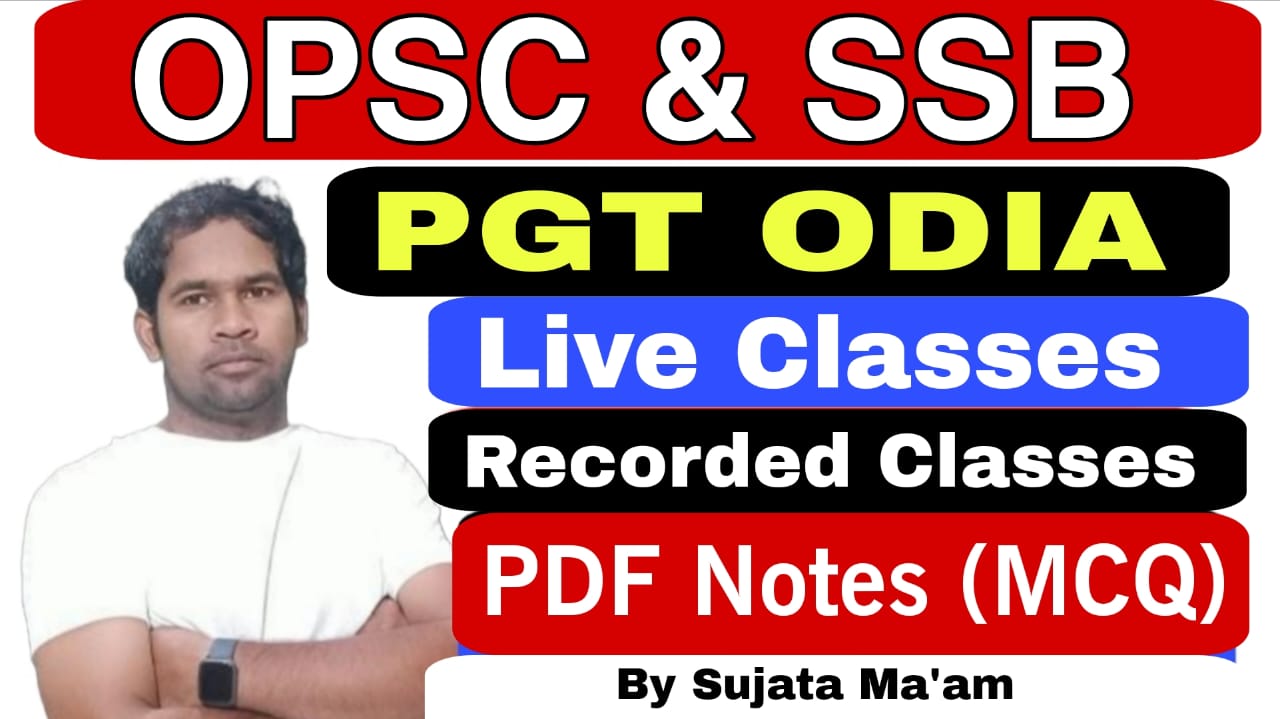 OPSC & SSB PGT ODIA : 2025-26