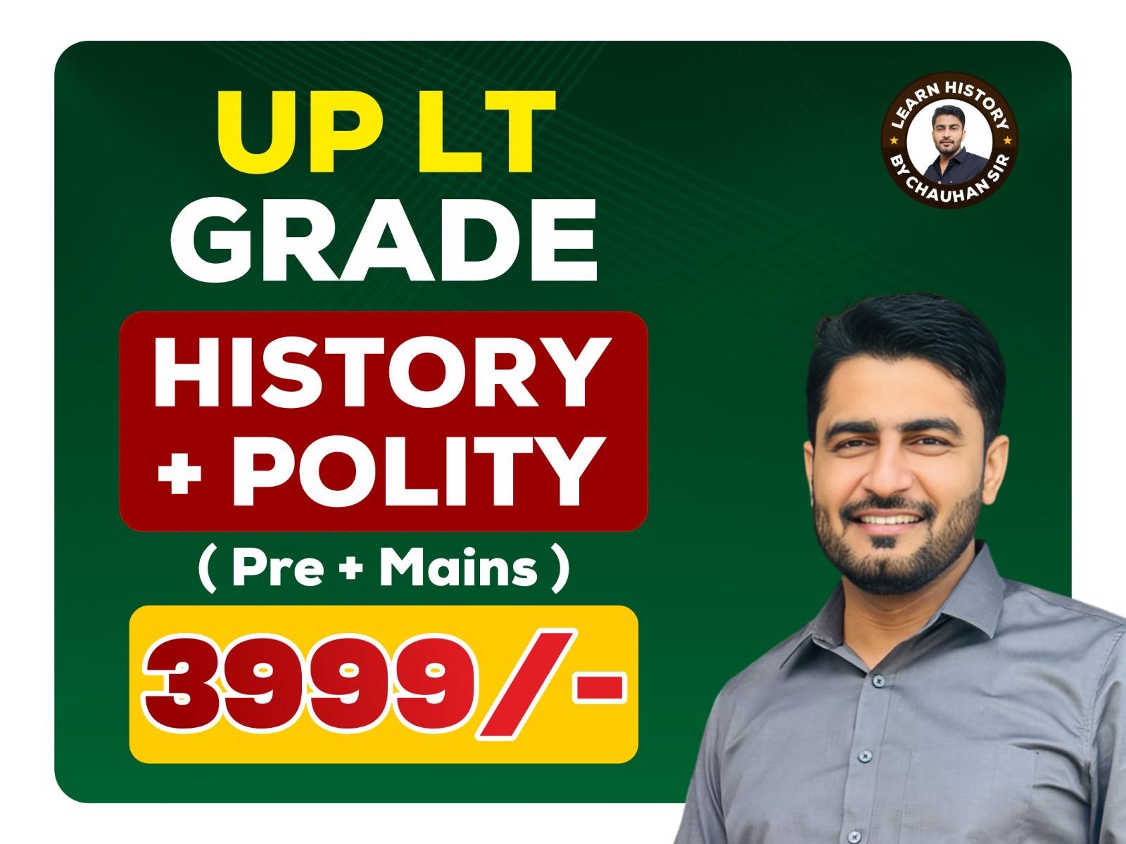 UP LT GRADE HISTORY & POLITICAL SCIENCE ( Pre + Mains ) 