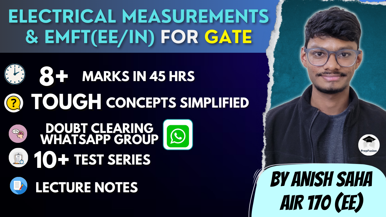 Electrical Measurements & EMFT(EE/IN) for GATE 2027