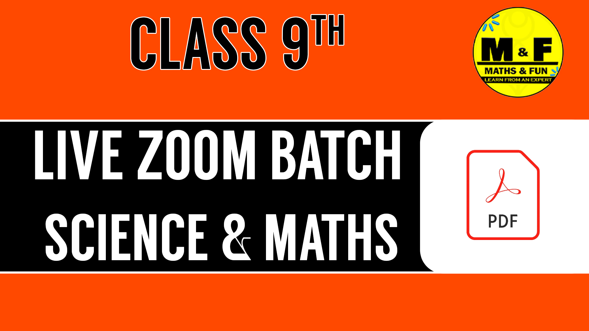 LIVE ZOOM CLASS BATCH GRADE 9 