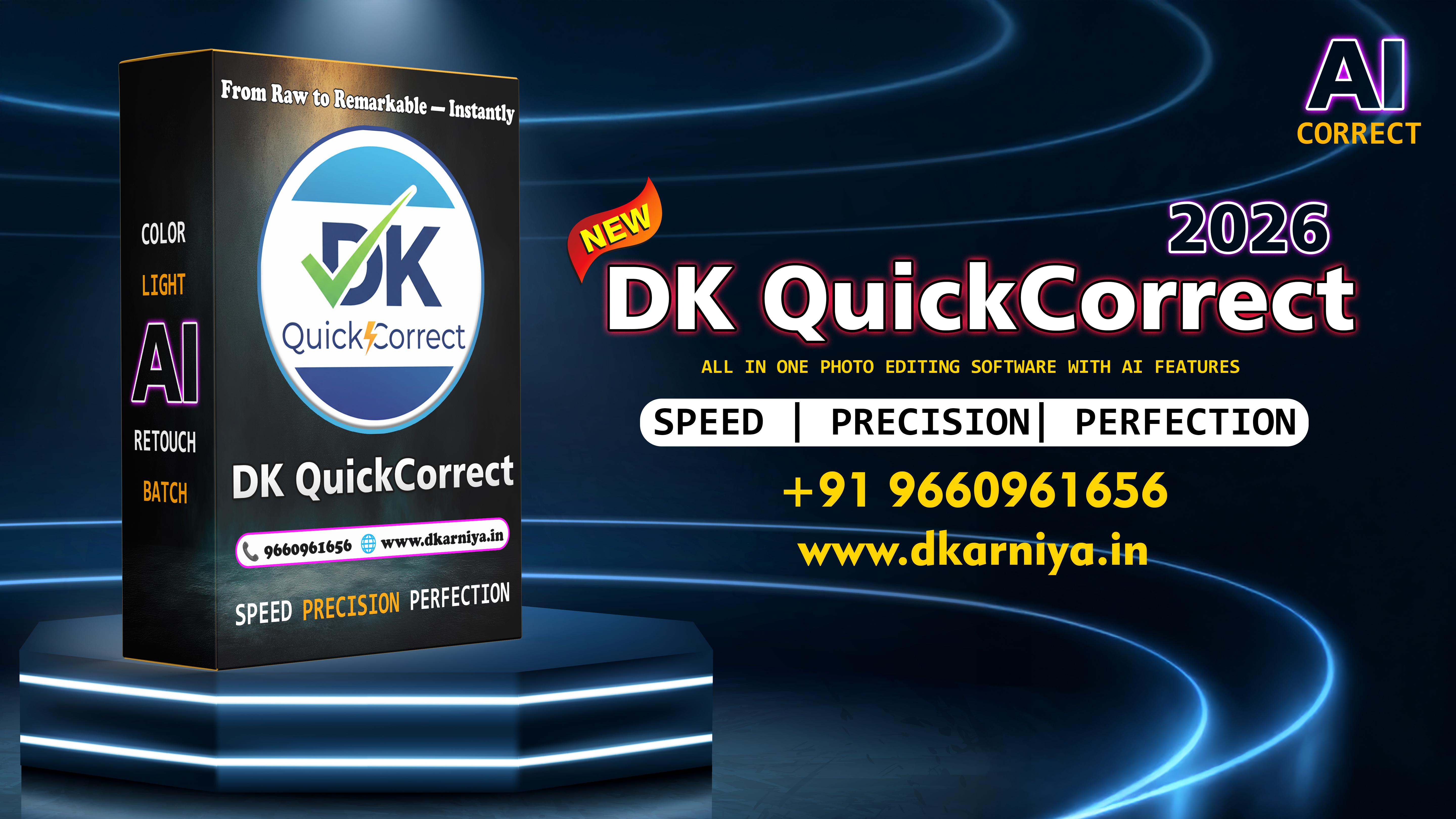 DK QuickCorrect AI: Transform Photos in Seconds! || DK ARNIYA