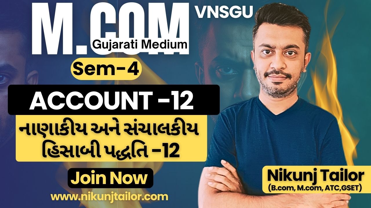 Account -12 (M.com sem-4)