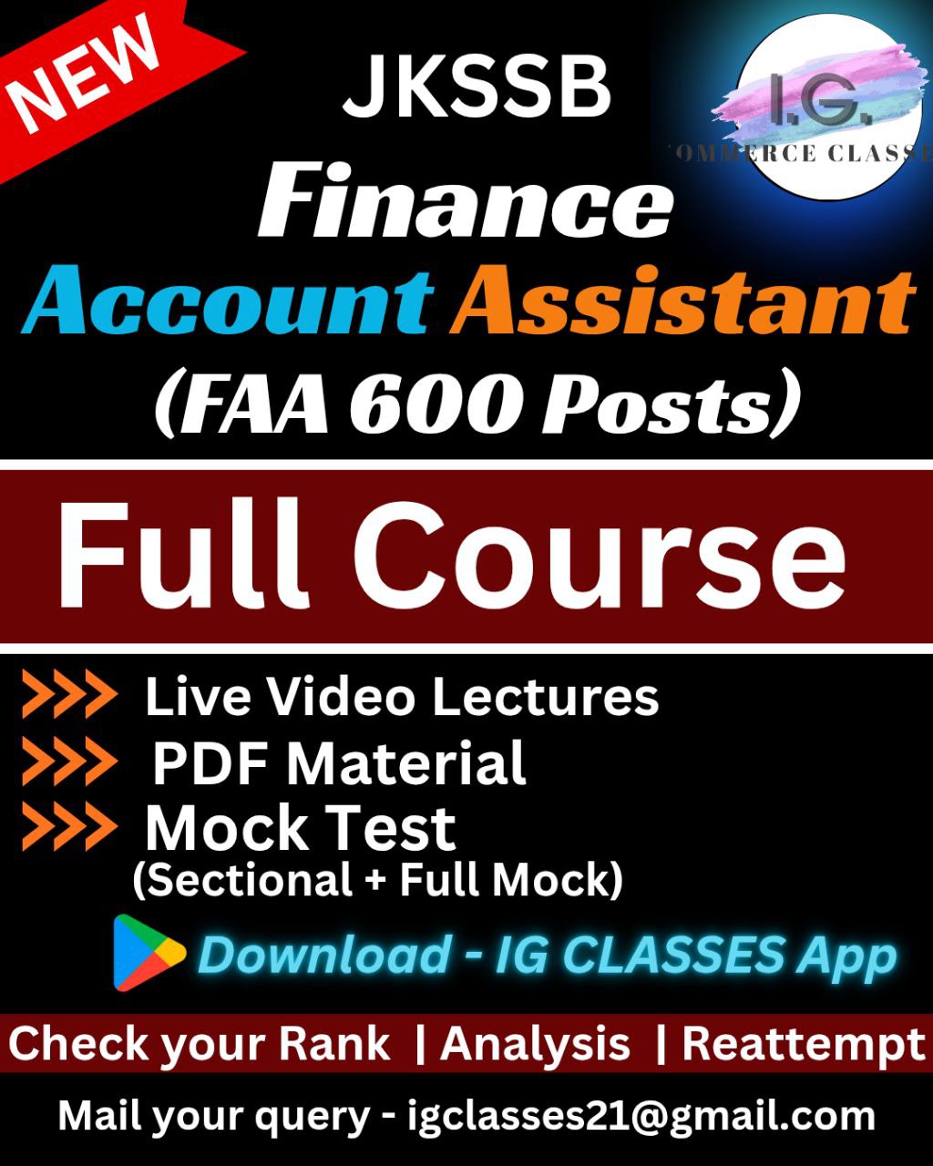FINANCE ACCOUNT ASSITANT (FAA)