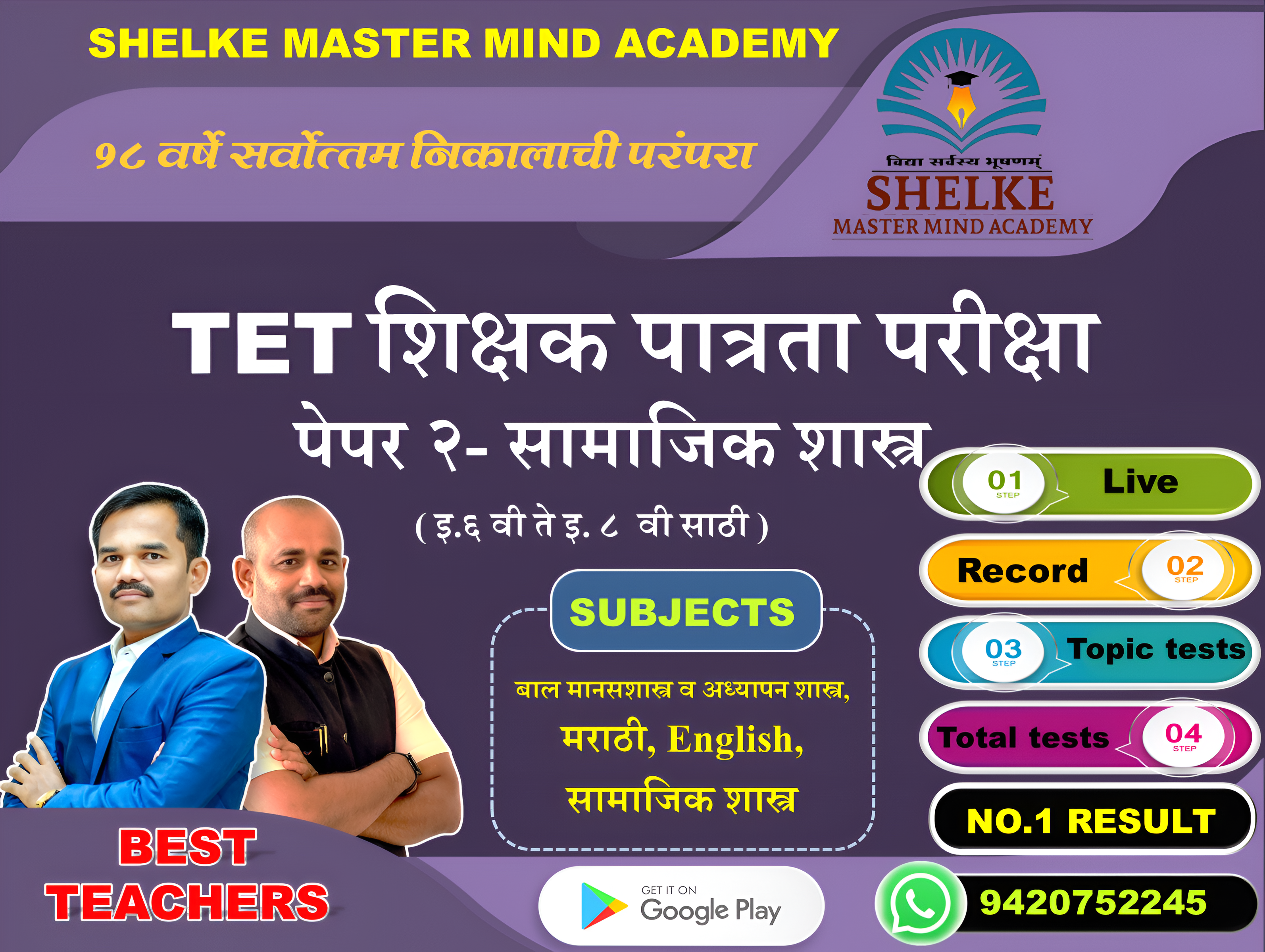 TET पेपर २ सामाजिक शास्त्र - all subjects