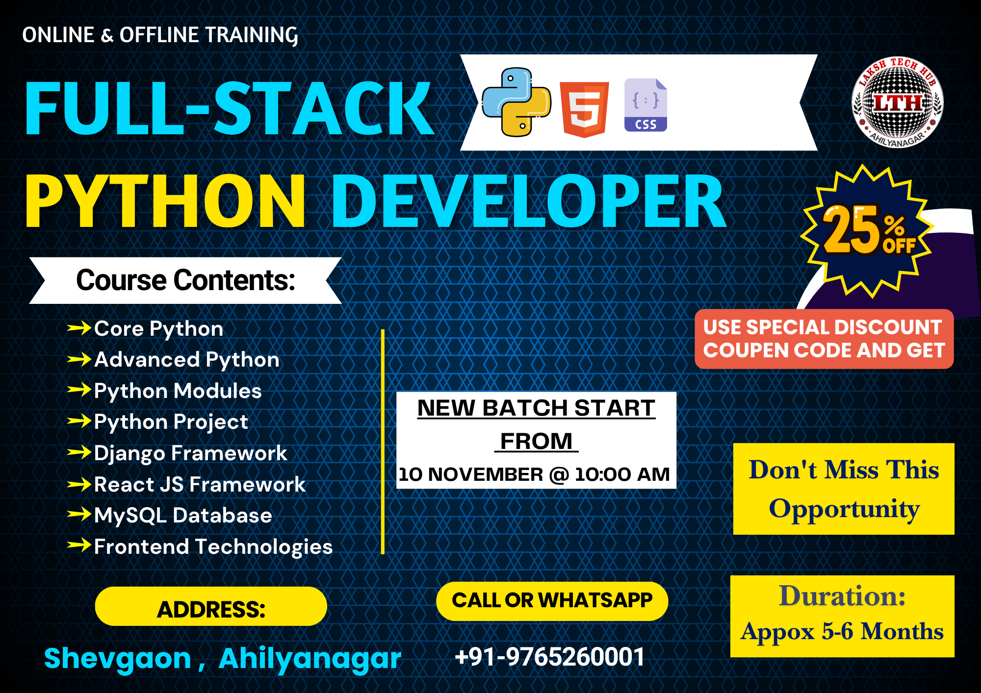B6 Full-Stack Python Web Development