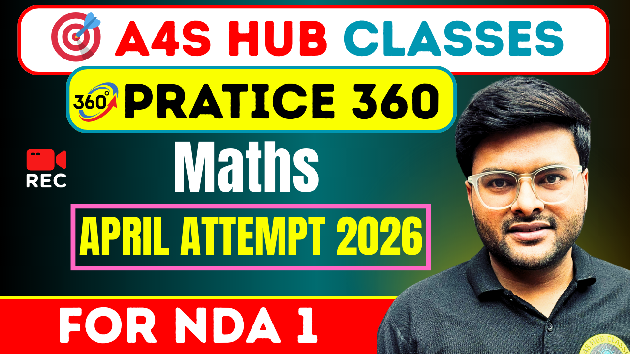NDA Maths Practice 360(April Attempt 2026)