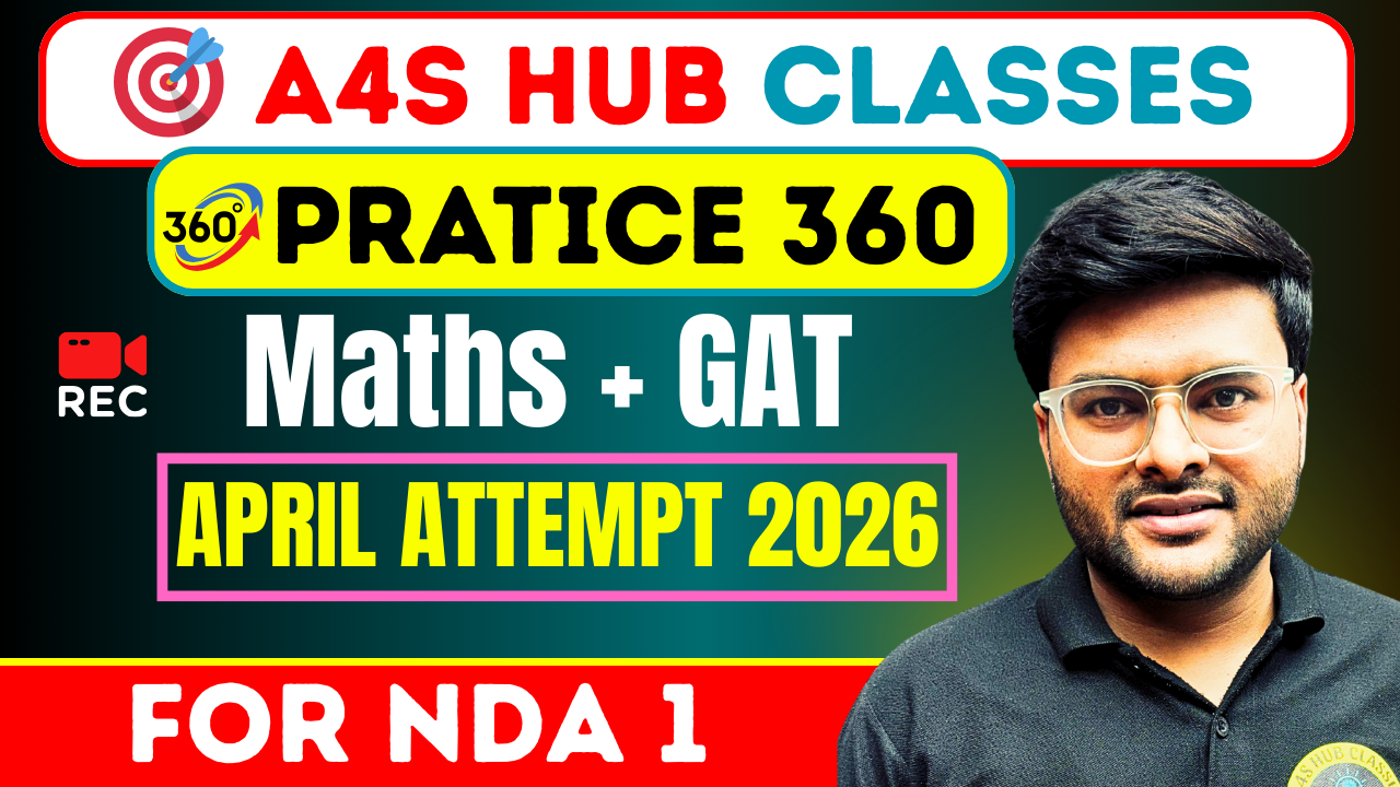 NDA Maths and GAT Practice 360(April Attempt 2026)