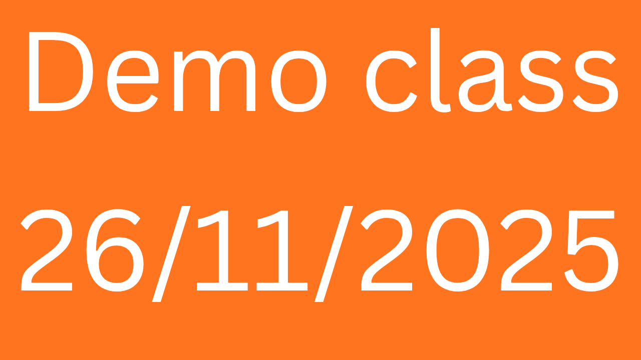 DEMO CLASS 26/11/2025